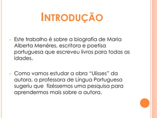 Biografia de Maria Alberta Menéres