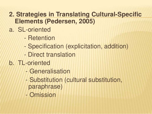 Strategies in Translating Indonesian CultureBound Elements into Engl… Strategies in Translating Indonesian CultureBound Elements into Engl…