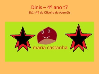 Dinis – 4º ano t7 
Eb1 nº4 de Oliveira de Azeméis 
 