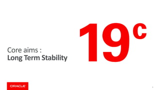 Core aims :
Long Term Stability
5
 