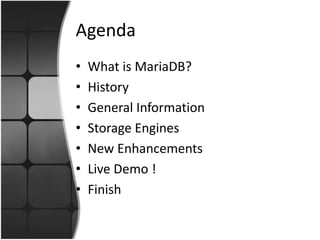 Maria DBMS | PPTX