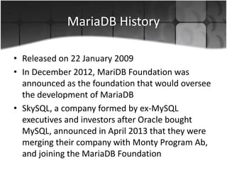 Maria DBMS | PPTX