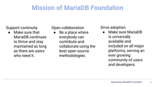 Open collaboration
● Be a place where
everybody can
contribute and
collaborate using the
best open source
methodologies.
S...