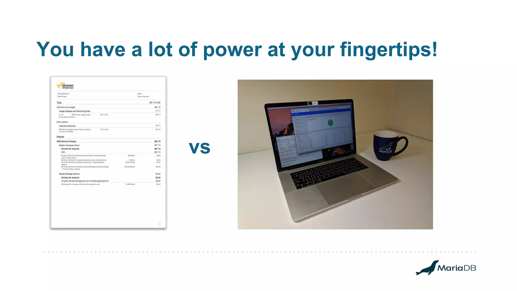 You have a lot of power at your fingertips! vs 