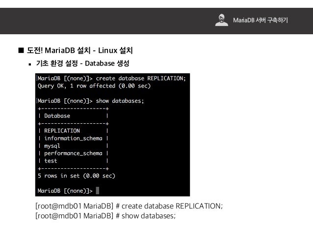 Mariadb show tables