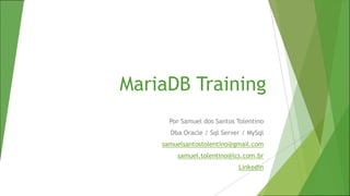 MariaDB training | PDF