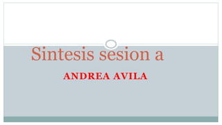 ANDREA AVILA
Sintesis sesion a
 