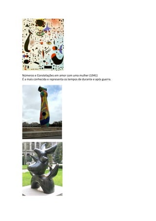 Números e Constelações em amor com uma mulher (1941)
É a mais conhecida e representa os tempos de durante e após guerra.
 