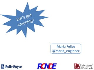 Maria Felice
@maria_engineer

 