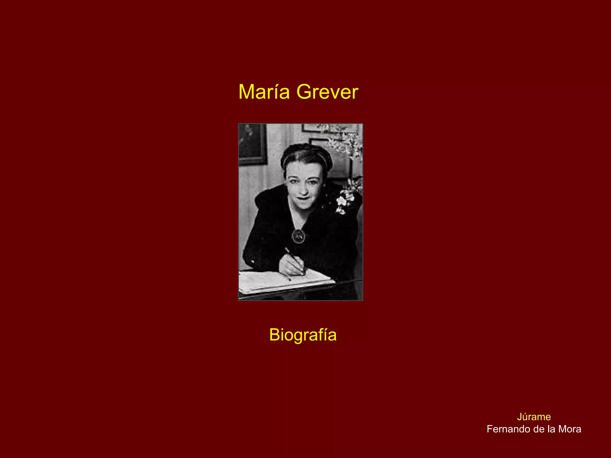 Grever Maria Grever Biografia Y Musica | PPS