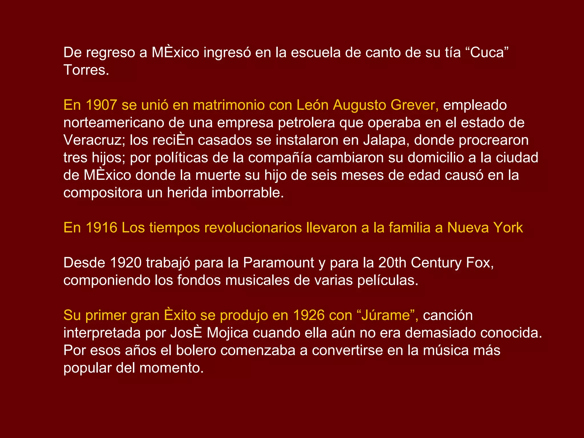 Grever Maria Grever Biografia Y Musica | PPS