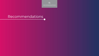 Recommendations
16.
RECOMMENDATIONS
 