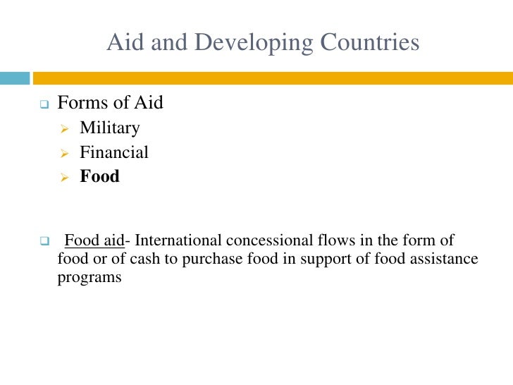 Advantages and disadvantages of foreign aid to african countries development image