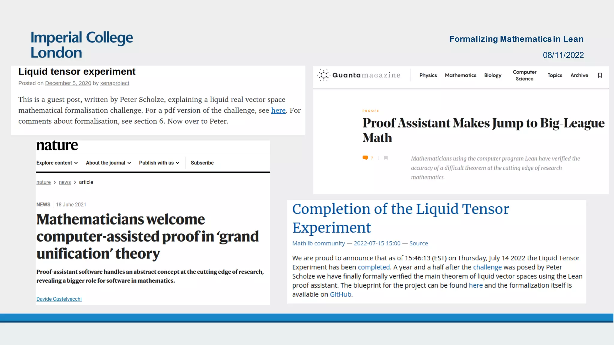 Formalizing mathematics in lean ppt