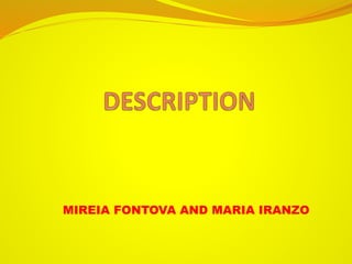 MIREIA FONTOVA AND MARIA IRANZO 
 