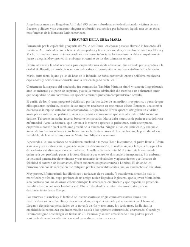 Maria Jorge Isaacs Analisis