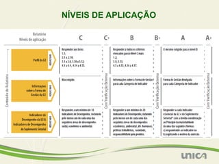 NÍVEIS DE APLICAÇÃO
 