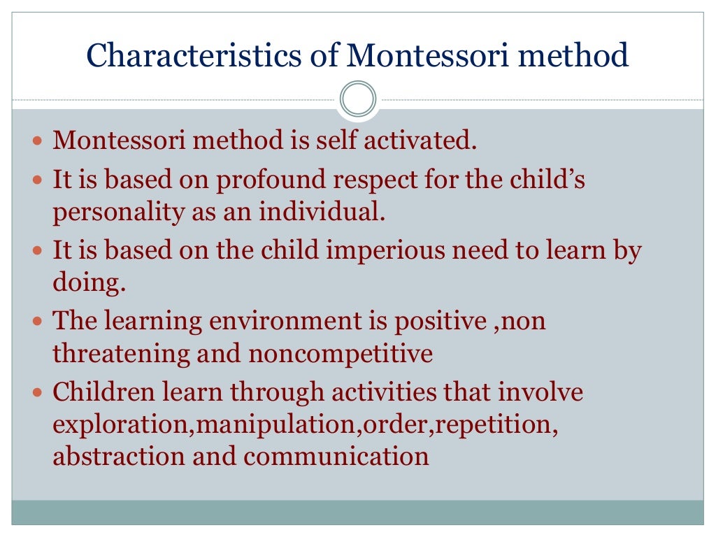 Maria montessori (1870 1952)