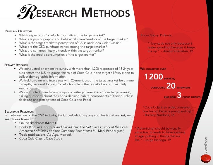 secondary research of coca cola Table of contents • coca-cola give overview • school setup research hospital, boys and girls clubs of participate in coca-cola give any primary or secondary accredited public or private school in the us is eligible to participate if you're unable to find your local school in. secondary research of coca cola Table of contents • coca-cola give overview • school setup research hospital, boys and girls clubs of participate in coca-cola give any primary or secondary accredited public or private school in the us is eligible to participate if you're unable to find your local school in.