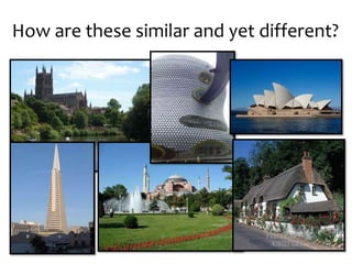 How are these similar and yet different?
 