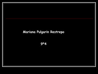 Mariana Pulgarin Restrepo
9*4
 