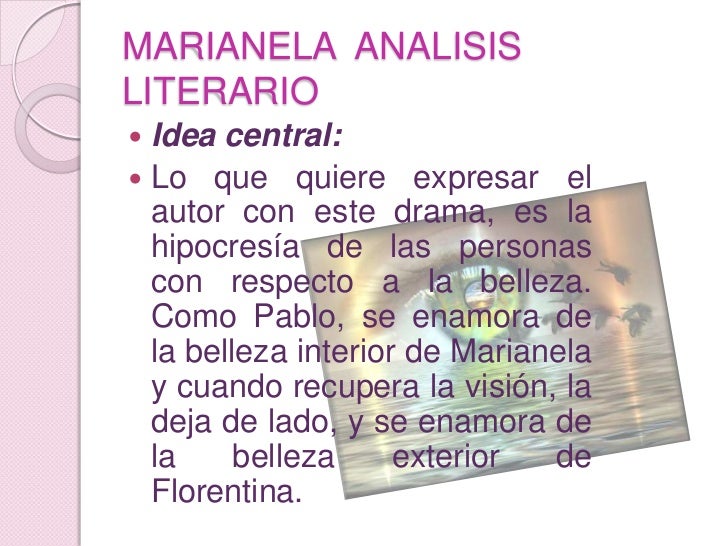 Marianela...