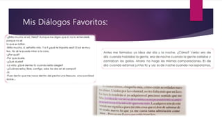 Mis Diálogos Favoritos:
 