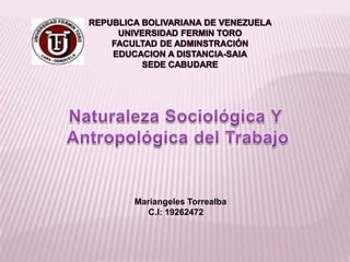 Mariangeles Torrealba
C.I: 19262472
 
