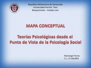 República Bolivariana de Venezuela
Universidad Fermín Toro
Barquisimeto – Estado Lara
Mariángel Torres
C.I.: 27.436.893
 