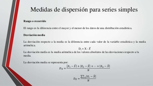 Estadística. Medidas de tendencia central.