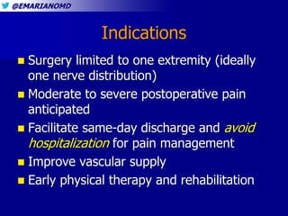 Update on continuous peripheral nerve block techniques | PPTX