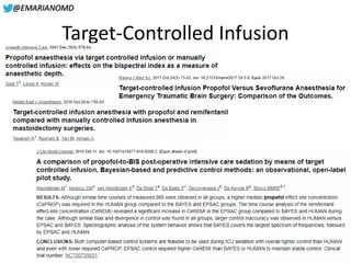 @EMARIANOMD
Target-Controlled Infusion
 