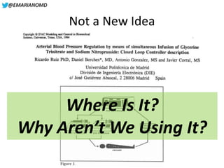 @EMARIANOMD
Not a New Idea
Where Is It?
Why Aren’t We Using It?
 