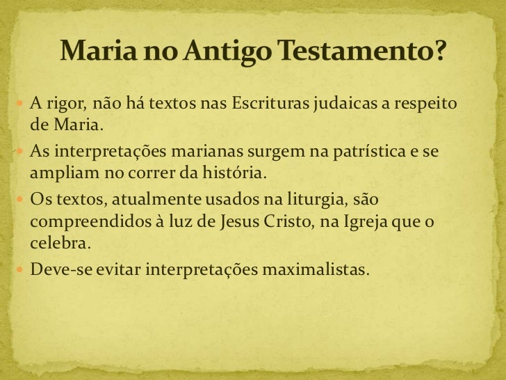 Maria no Antigo Testamento (2012)