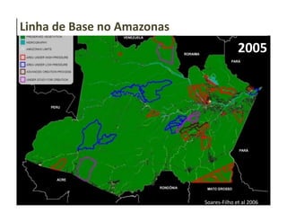 Linha de Base no Amazonas
2005
Soares‐Filho et al 2006
 