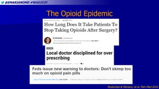 @EMARIANOMD #WAS2020
The Opioid Epidemic
Mudumbai & Mariano, et al. Pain Med 2016
 