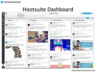 @EMARIANOMD
Hootsuite Dashboard
http://www.hootsuite.com
 