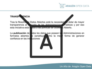 Jornada 1 año de Aragon Open Data, María Ángeles Rincón