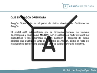 Jornada 1 año de Aragon Open Data, María Ángeles Rincón