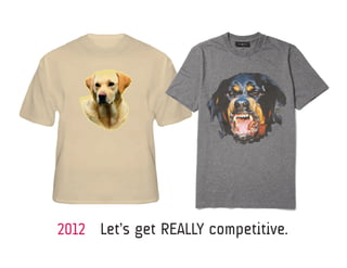 2012 Let’s get REALLY competitive.
 