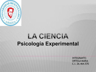Psicología Experimental
 