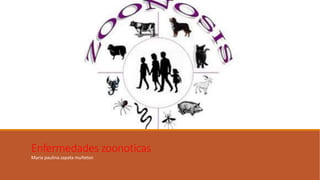 Enfermedades zoonoticas
Maria paulina zapata muñeton
 