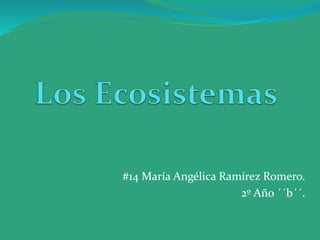 #14 María Angélica Ramírez Romero.
2º Año ´´b´´.
 