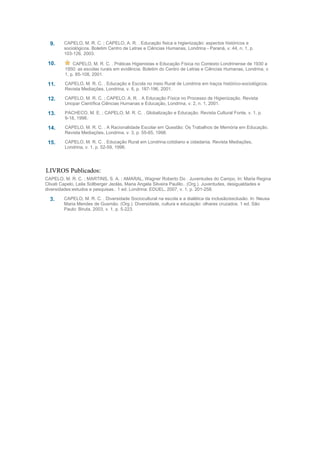 Maria Regina Clivati Capelo  Diversidade