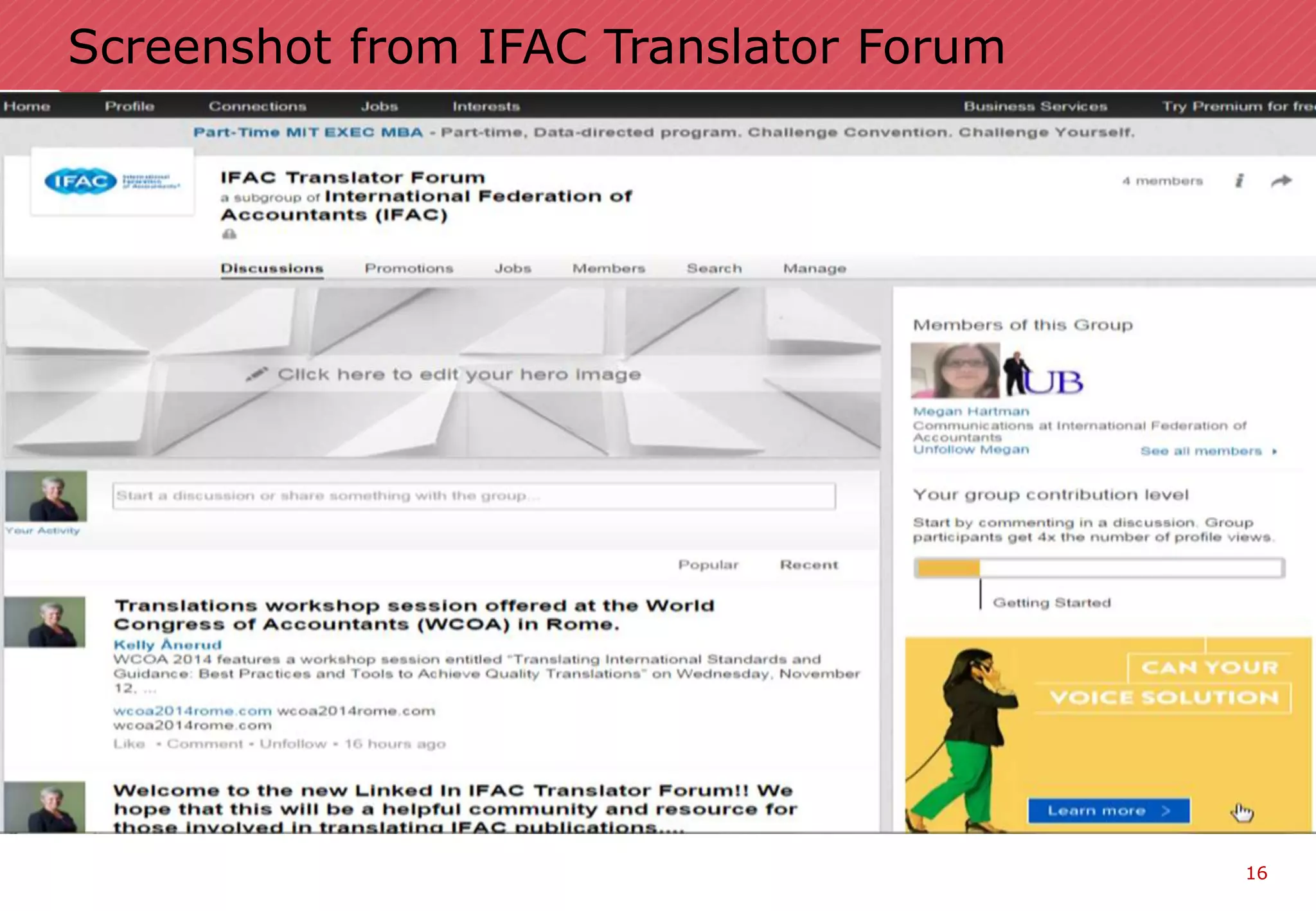 16
Screenshot from IFAC Translator Forum
 
