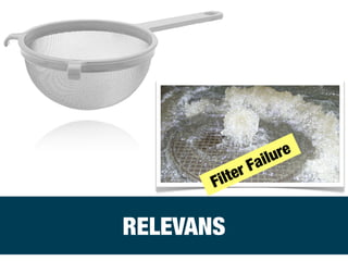 RELEVANS
Filter Failure
 