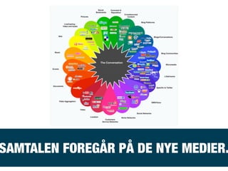 SAMTALEN FOREGÅR PÅ DE NYE MEDIER.
 