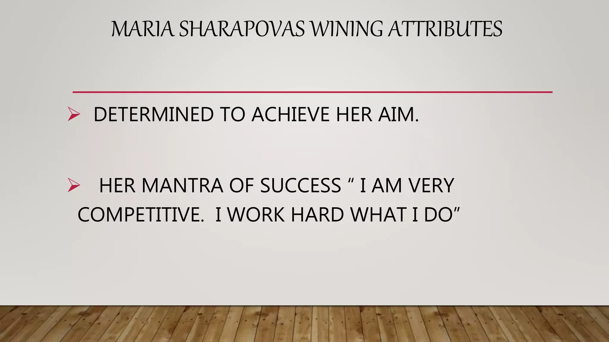 Maria sharapova sports legend