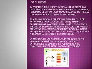 Uso de la Plataforma Moodle