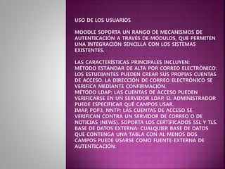 Uso de la Plataforma Moodle